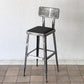 ダルトン DULTON スタンダードバーチェア Standard bar chair RAW スチール×ビニールレザー USビンテージスタイル 定価34,100円 A ◇