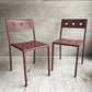 ヘイ HAY バルコニーチェア BALCONY CHAIR ダイニングチェア ガーデンチェア アイアンレッド ロナン＆エルワン・ブルレック 北欧 デンマーク 2脚SET 合計定価￥88,000-♪