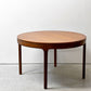 ネイサンファニチャー NATHAN Furniture チーク材 エクステンション ダイニングテーブル 伸長式 ラウンド W122cm 英国家具 UKビンテージ ●
