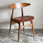 カールハンセン＆サン Carl Hansen & Son CH33P オーク材 レザーシート 本革 ダイニングチェア ハンス・J・ウェグナー 定価￥156,200- A ■