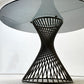 カリガリス calligaris ヴォルテックス ラウンドテーブル VORTEX Round table ダイニングテーブル スモークガラス天板×マットブロンズベース Φ120cm イタリアモダン 定価 ¥237,600- ●