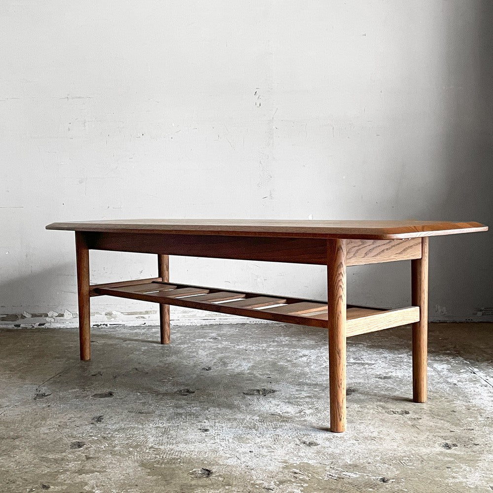 モモナチュラル Momo Natural リバーゲート RIVERGATE エレベーターテーブル センターテーブル オーク材 W125cm 北欧スタイル ■