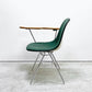 ハーマンミラー Herman Miller サイドシェルチェア セカンド 2nd ビンテージ アプホルスター スクールベース スタッキングベース 肘掛けテーブル付 イームズ ミッドセンチュリー C ●