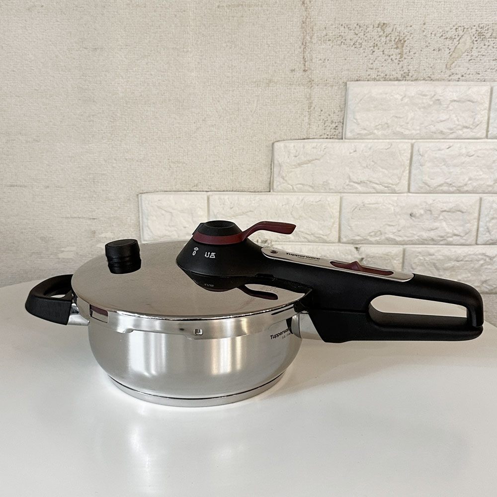 タッパーウェア Tupperware 圧力鍋 プレッシャークッカー Pressure Cooker 3.2L IH対応 すのこ付 ステンレス アメリカ 現状品 ◎