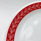 オールドパイレックス OLD PYREX レッドローレル 3コンパートメントプレート 耐熱ミルクガラス USビンテージ ●