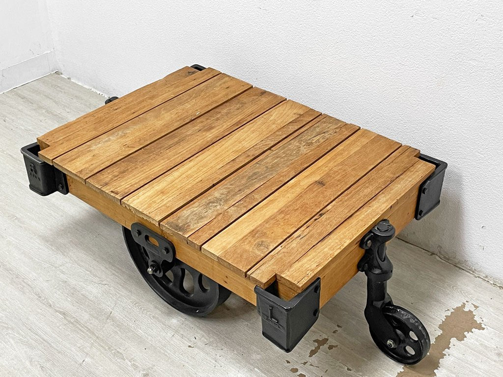 アクメファニチャー ACME Furniture ギルド GUILD ドーリーテーブル DOLLY TABLE S ローテーブル チーク古材 廃番 参考定価147,400円 ●