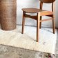 手縫い ギャッベ gabbeh 絨毯 ラグ カーペット アイボリー 145×86cm 鹿モチーフ ■
