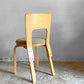 アルテック artek チェア66 CHAIR66 ダイニングチェア ナチュラルラッカー バーチ材 ファブリックシート アルヴァ・アアルト フィンランド 北欧家具 ビンテージ B ■