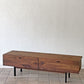 カーフ karf ノット Knot テレビボード TV board 150 Oak ローボード 150cm ウォールナット無垢材 ブラックスチール 定価￥198,000- ◇