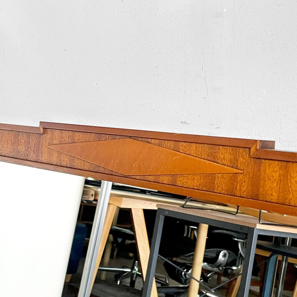 ドレクセルヘリテイジ DREXEL HERITAGE トライユン TRIUNE  ウォールミラー レクタングル マホガニー材 アメリカ US家具 ■