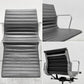 ハーマンミラー Herman Miller イームズアルミナムグループチェア マネージメントチェア アルミバフベース ガス圧昇降仕様 5本脚 キャスタータイプ 本革 イームズ 〓