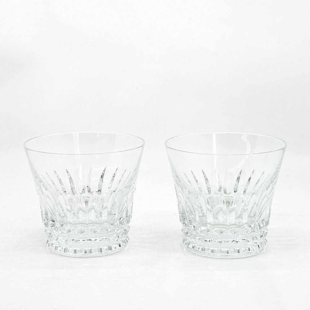 バカラ Baccarat ティアラ TIARA 2021年 イヤータンブラー ロックグラス ペア 2脚セット クリスタル 箱付 現状品 ●