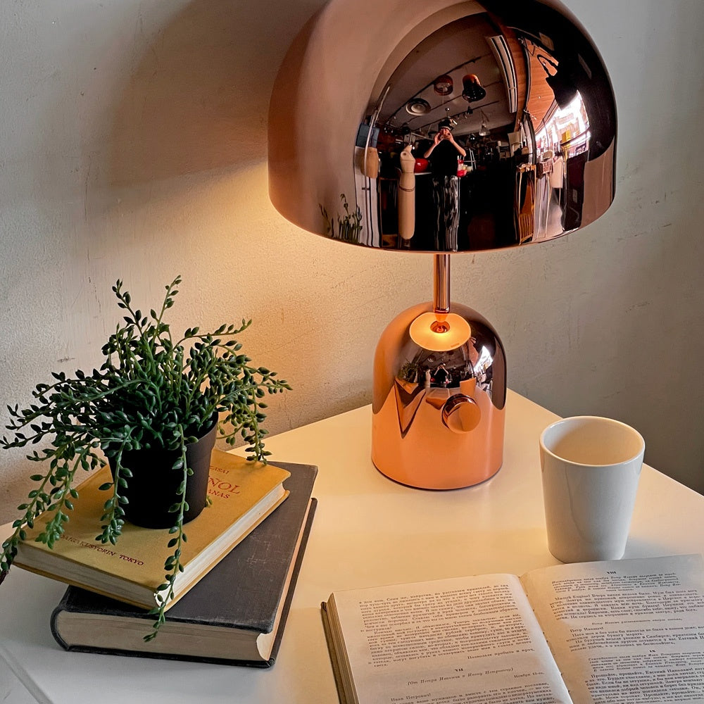 トムディクソン Tom Dixon ベル テーブルライト ラージ コッパー BELL TABLE LARGE COPPER LAMP 無段階調光式 展示品 ■