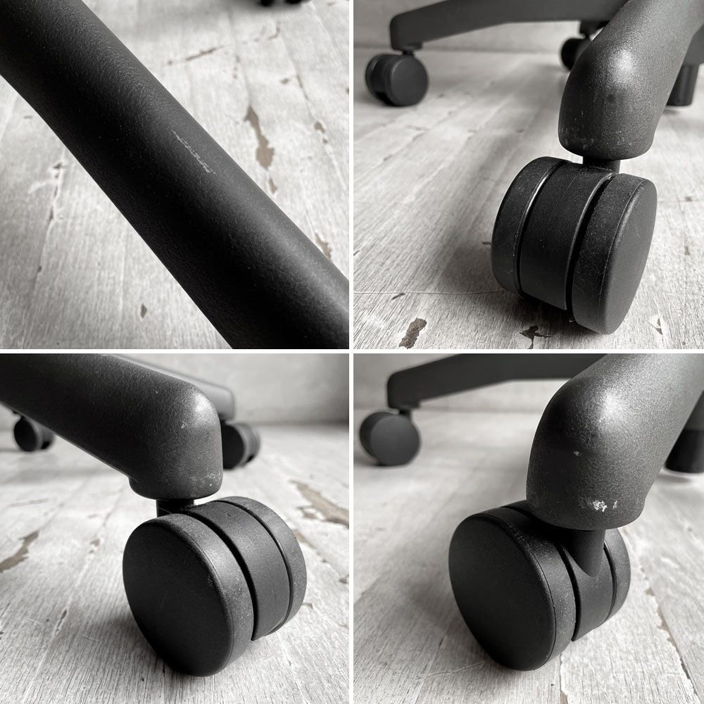 ハーマンミラー Herman Miller アーロンチェア Bサイズ ポスチャーフィット フル装備 クラシックカーボンメッシュ グラファイトベース ビル・スタンフ ＆ ドン・チャドウィック バナナクッション新品 ♪