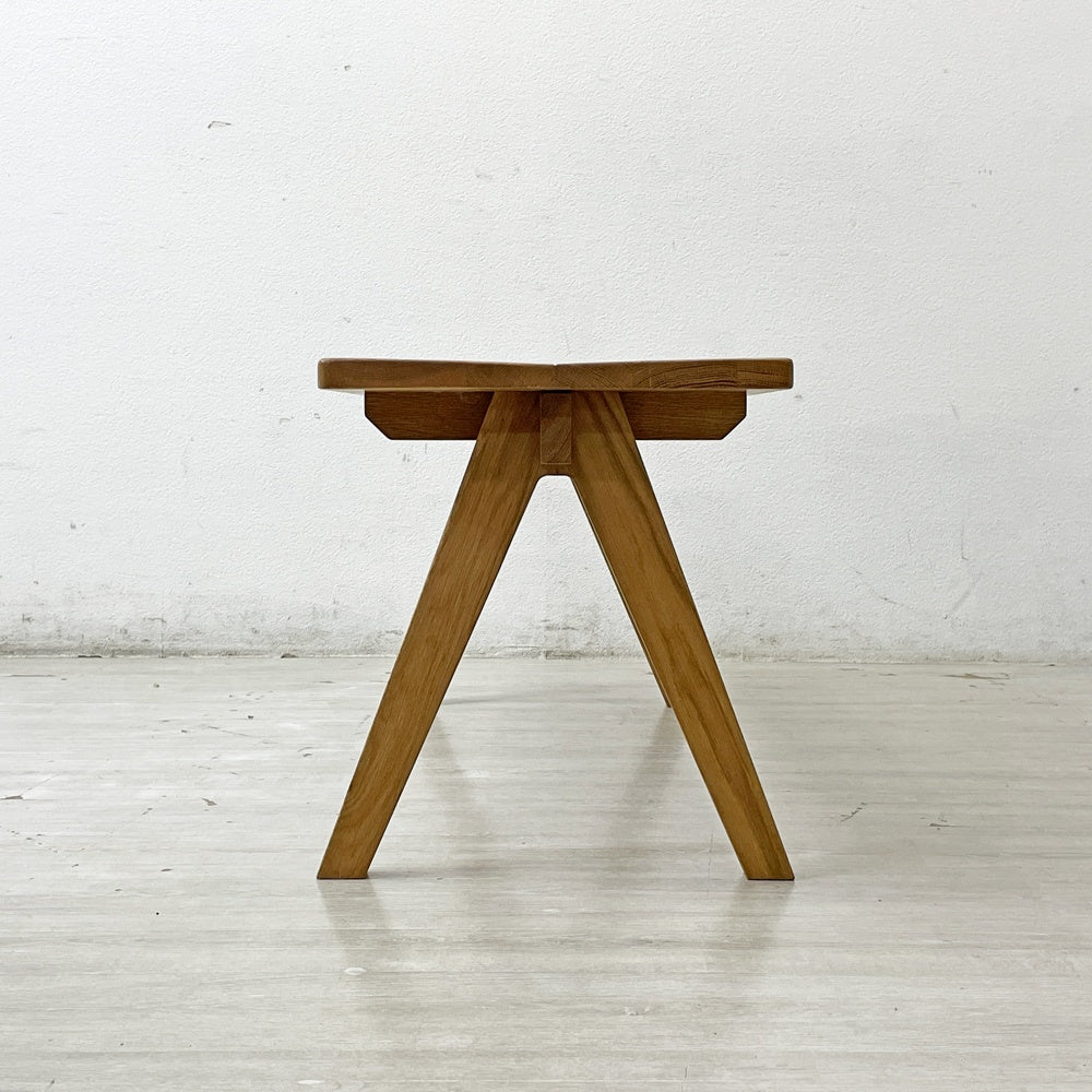 ドアーズリビングプロダクツ DOORS LIVING PRODUCTS ボシー BOTHY ベンチ オーク無垢材 コンパスレッグ ●