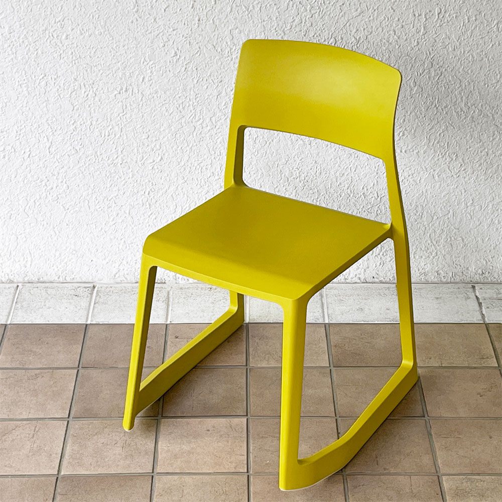 ヴィトラ Vitra ティプトン Tip Ton ワークチェア ダイニングチェア デスクチェア マスタード スタッキング チルト機能 定価￥47,300- ◇