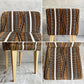 イデー IDEE ローバックチェア LOW BACK CHAIR ダイニングチェア メープル材 ミッドセンチュリーテイスト 受注生産品 廃番生地 希少 ♪