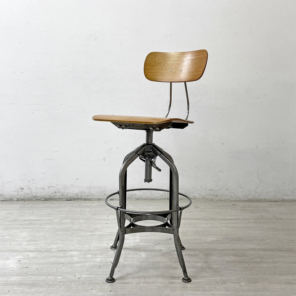 ノーザンオハイオインダストリアル Northern Ohio Industrial トレド ハイチェア TOLEDO スウィベル スツール 工業系 ●