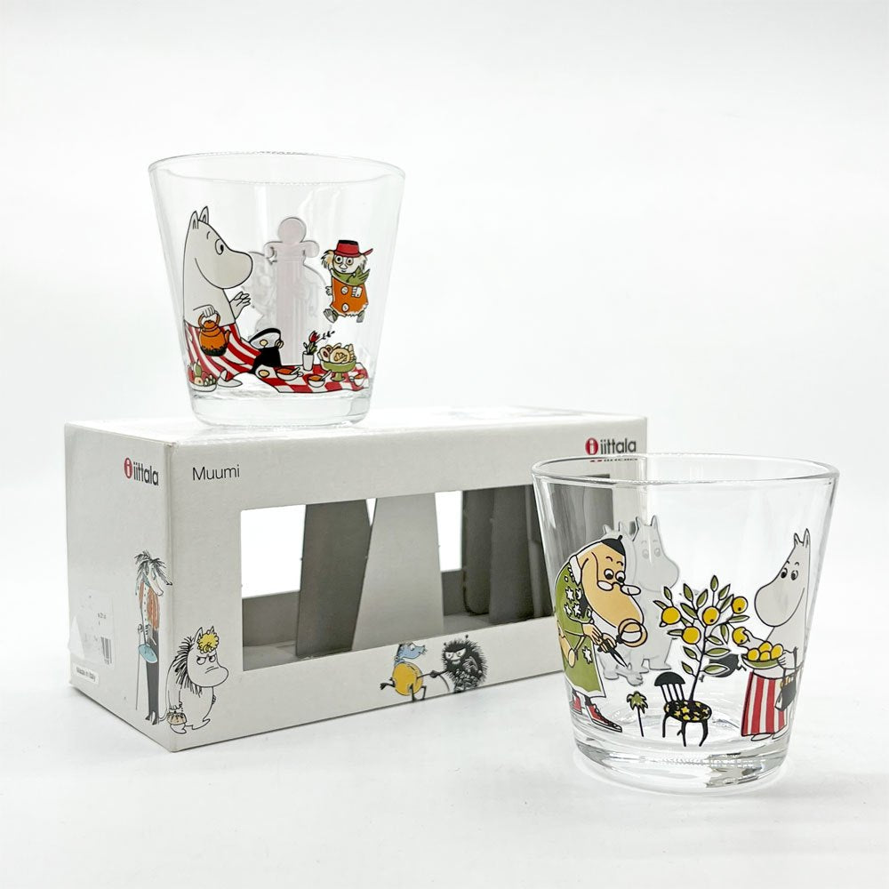 イッタラ ムーミンタンブラー ピクニック&ジャングルになったムーミン谷 Picnic & Jungle Life 2客セット 210ml 箱付き 廃番 ●