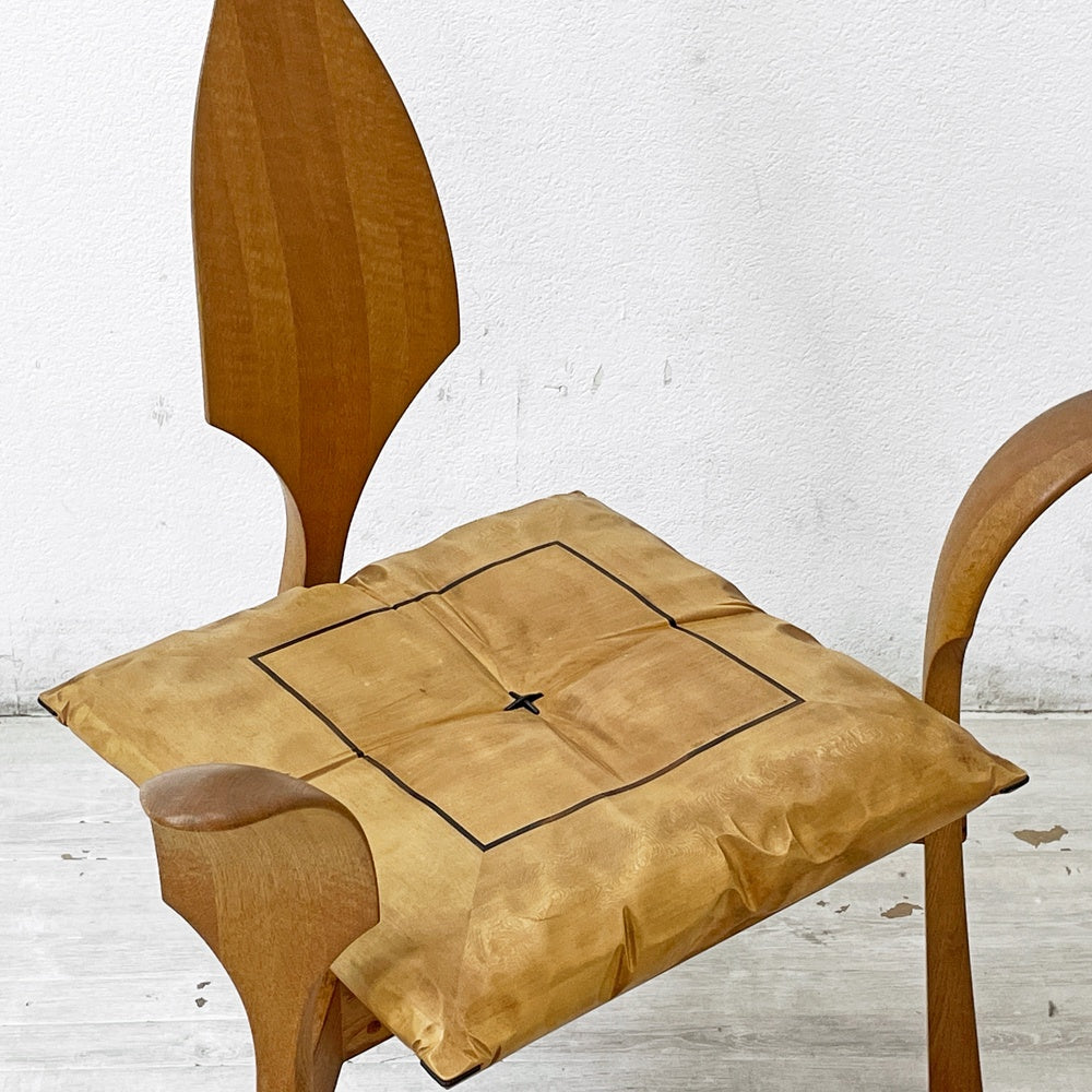 クラフトファニチャー Craft furniture 木ション パーソナルチェア ラウンジチェア アームレスチェア 無垢材 大門 嚴 バウ工房 BAU ●