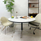 ハーマンミラー Herman Miller コントラクトテーブル ラウンドテーブル ホワイト Φ120cm ビンテージ C&R イームズ ミッドセンチュリー ●