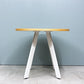 かなでもの KANADEMONO ザ・カフェテーブル THE CAFE TABLE White Steel 4pin ラウンド Φ83cm リノリウム天板 定価￥79,800- ◎