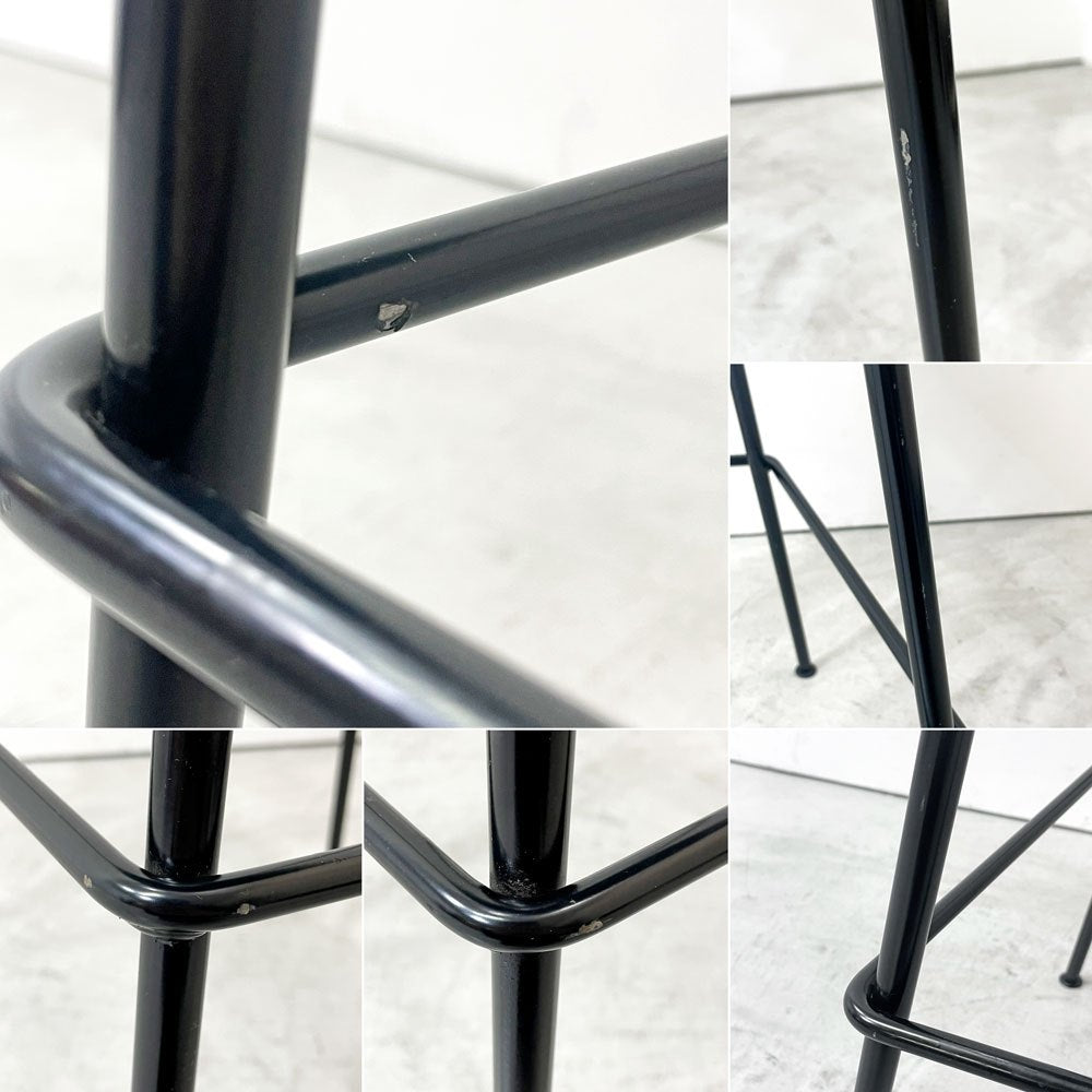 ハーマンミラー Herman Miller イームズプラスチックシェルスツール バーハイトスツール H115.5cm ポリプロピレン製 ブルー ミッドセンチュリー A ●