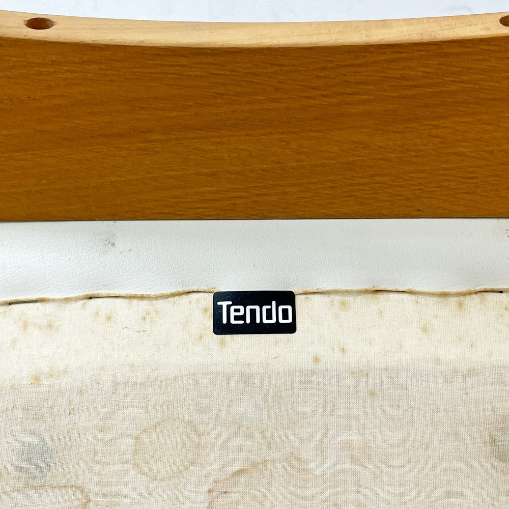 天童木工 Tendo アントラー Antler ダイニングチェア サイドチェア 坂倉準三デザイン オーク材 PVCレザー ビンテージ B ●