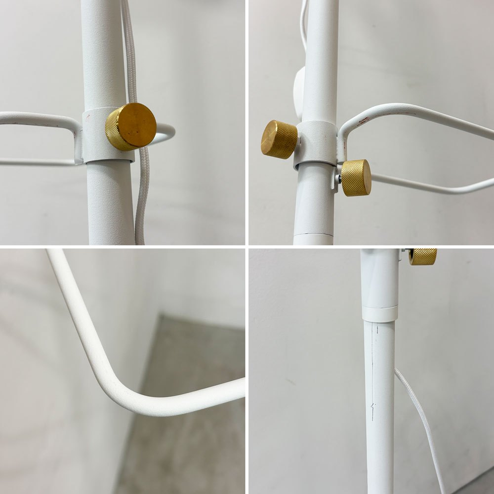 ドローアライン DRAW A LINE テンションロッド Tension Rod C シューズラック ×2  ファブリックランプ つっぱり棒 ホワイト  ●