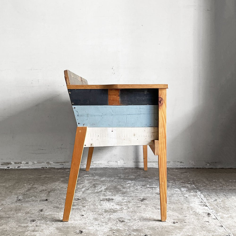ピートヘインイーク PIET HEIN EEK スクラップウッド SCRAPWOOD アームチェア 2シーター 背付きベンチ 古材 W121cm オランダ ■