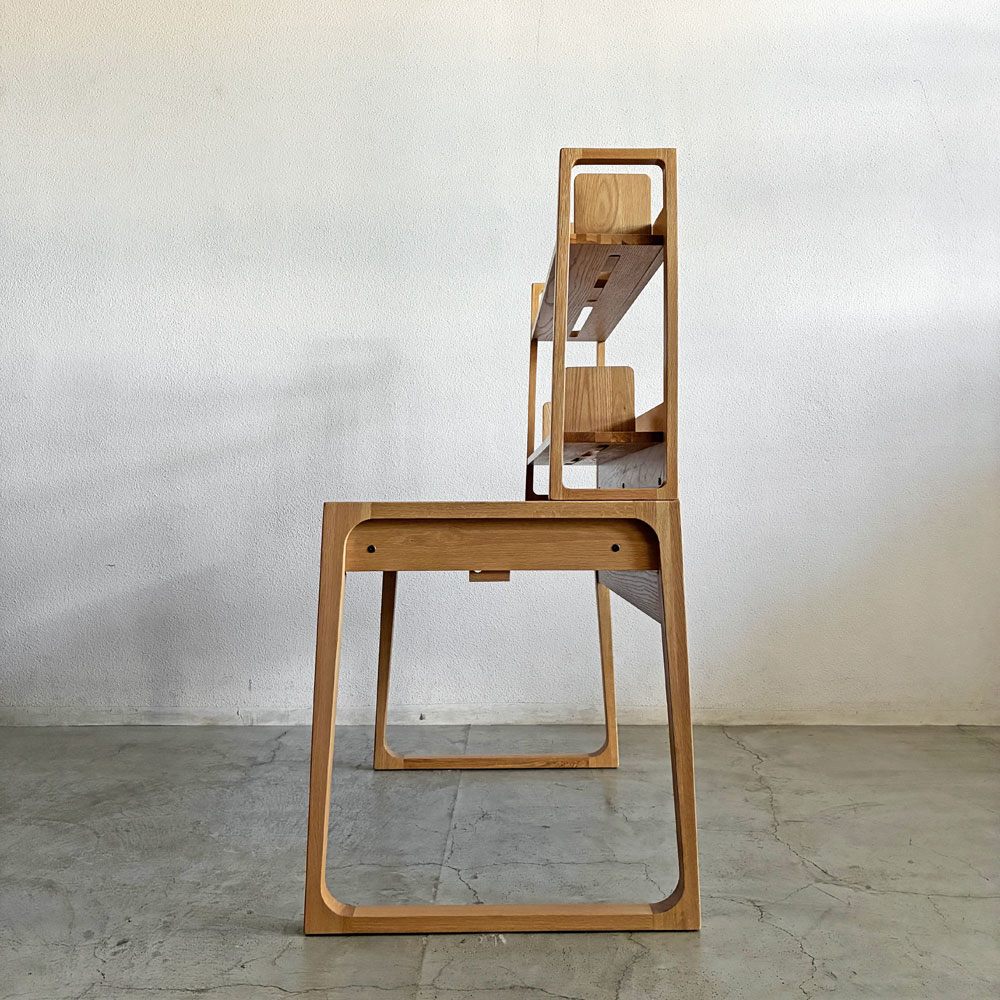 アクタス ACTUS アクタスキッズ フォピッシュ foppish デスク + ハイタイプデスクシェルフ W110cm オーク材 石田和人 現行定価￥140,800- 〓