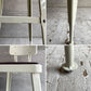 ダルトン DULTON スタンダードバーチェア Standard bar chair ハイチェア アイボリー スチール×ファブリック USビンテージスタイル 座面張替え済 参考定価¥28,600- B♪