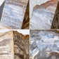 オーク ペトリファイド ウッド OAK Petrified Wood 珪化木 ブックエンド 本立て オブジェ ベージュ系 ウッドストーン 鉱石 ◇