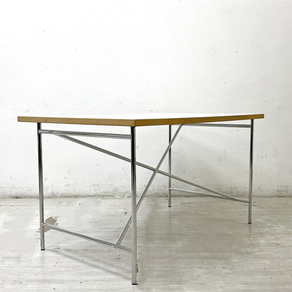 リチャード ランパート RICHARD LAMPERT アイアーマン テーブル Eiermann Table デスク 120cm クロームフレーム 高さ調整機能付き メトロクス取り扱い ドイツ ●