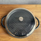ストウブ STAUB ピュアグリル グリルパン 30cm ラウンド ガラス蓋セット 両手 鋳鉄 ブラック フランス 定価￥36,850-♪