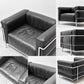 カッシーナ Cassina LC3 ソファ 1シーター 本革 ブラック ル・コルビュジェ ピエール・ジャンヌレ シャルロット・ペリアン デザイン ●