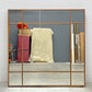 ポラダ porada フォーシーズンズ・クアドラート ミラー FOUR SEASONS QUADRATO MIRROR 100cm ウォールナット無垢材 〓