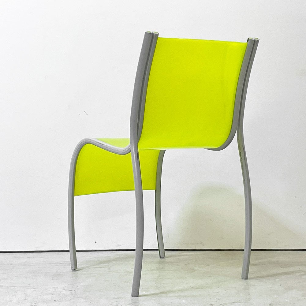 カルテル Kartell FPE chair スタッキングチェア ダイニングチェア アルミ ポリプロピレン グリーン ロンアラッド イタリアモダン 廃番 D ●