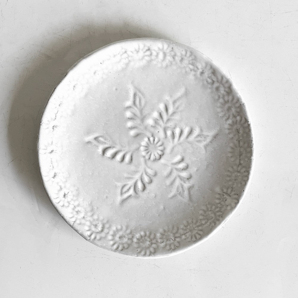 アスティエ・ド・ヴィラット Astier de Villatte ナタリー Nathalie スモールプレート Φ11.5cm ナタリー・レテ Nathalie Lete 陶器 フランス ■