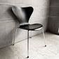 フリッツハンセン Fritz Hansen 3107 セブンチェア カラードアッシュ ブラック 80's ビンテージ vintage アルネ・ヤコブセン デンマーク B ♪