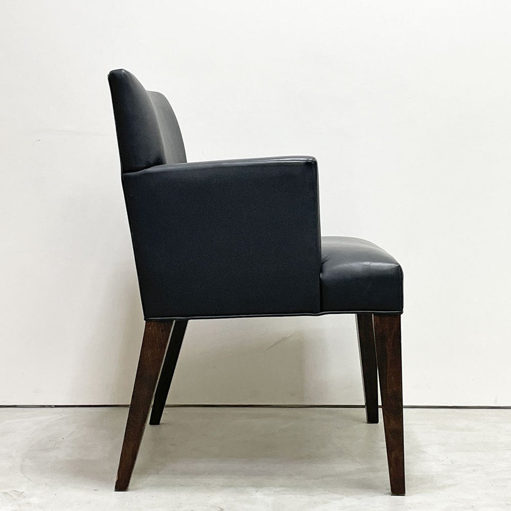 コンプレックス COMPLEX チェアマン アームチェア Chairman Armchair ブラック PVCレザー モダンデザイン シンプル B ●