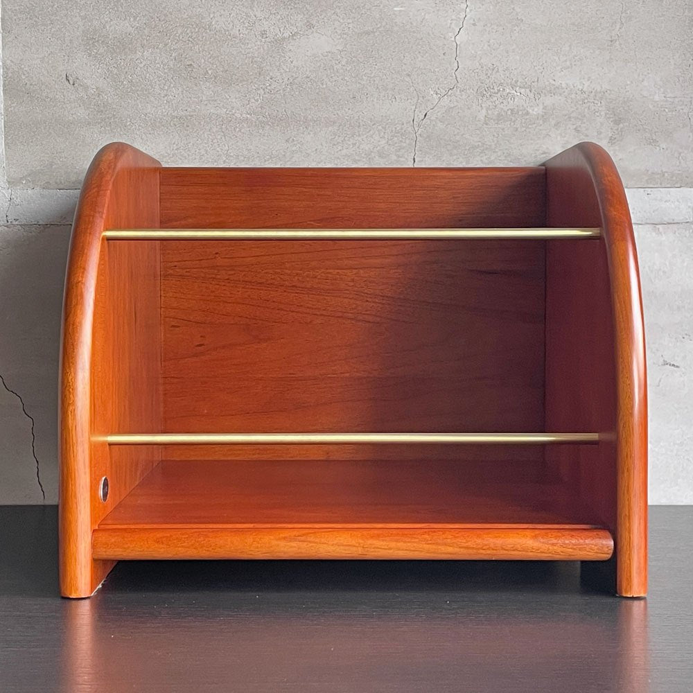 アクメファニチャー ACME Furniture ブルックス レコードボックス BROOKS LP BOX マガジンラック レコードラック ウォールナット クルミ 真鍮 ♪