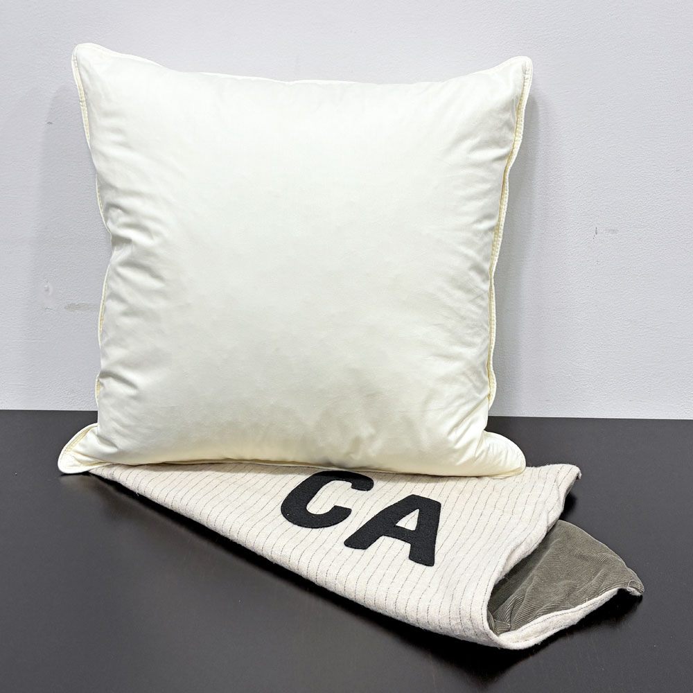 バッシュ BasShu カリフォルニア California 50's クッション CA ワッペン ストライプ アメリカンビンテージスタイル 45×45cm ●