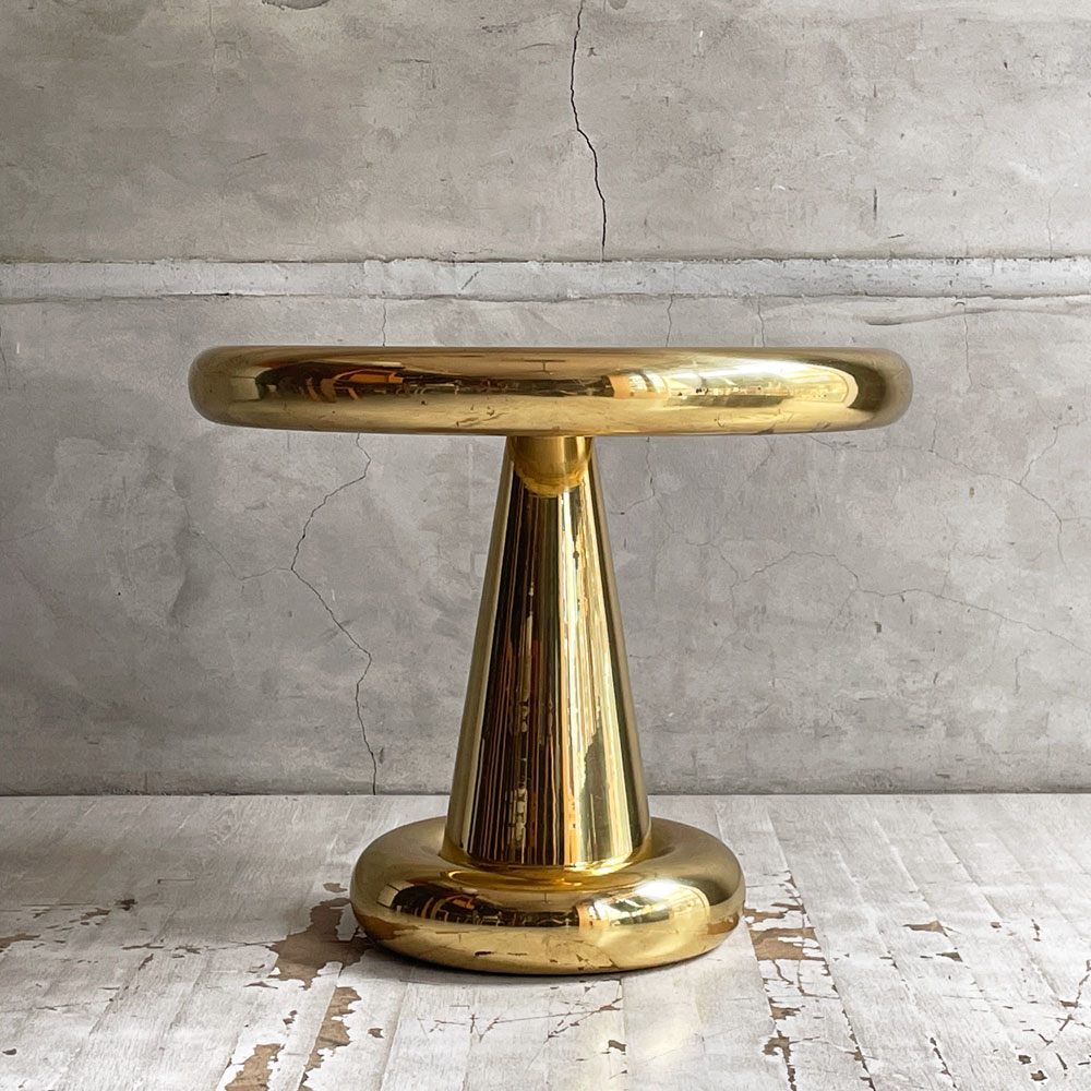トムディクソン Tom Dixon スパンテーブル ショート ブラス SPUN TABLE SHORT BRASS 真鍮 サイドテーブル 定価￥341,000-♪