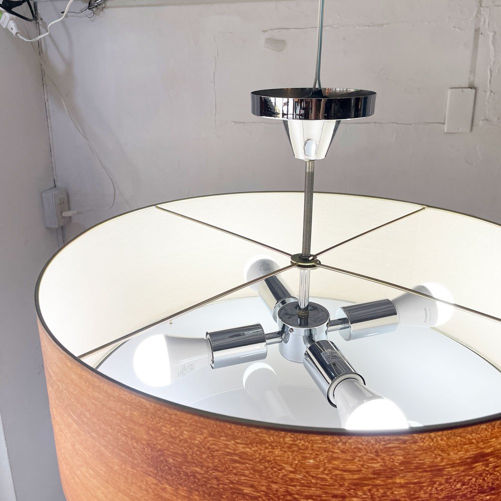 メルクロス MERCROS フルムーン 4灯シーリングライト FULL MOON 4 BULB CEILING LIGHT ウォールナット 廃番 参考価格￥26.400- ★