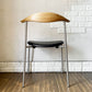 カールハンセン＆サン Carl Hansen & Son CH88P ダイニングチェア オーク材 本革 ブラックレザー ステンレスレッグ ハンス・J・ウェグナー 北欧家具 ◎