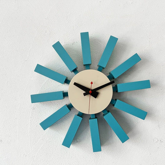 ヴィトラ vitra ブロッククロック Block Clock 壁掛け時計 ウォールクロック ジョージ・ネルソン ミッドセンチュリー 希少 廃盤 ★