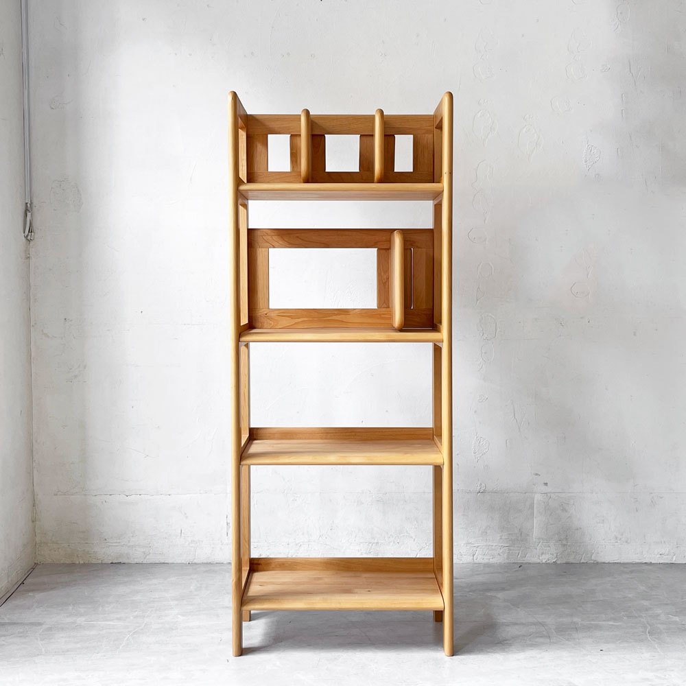 一生紀 ISSEIKI エリス キッズ ERIS KIDS-2 50 RACK アルダー材 W50㎝ ブックシェルフ オープンラック スリム 収納棚 可動棚 ★
