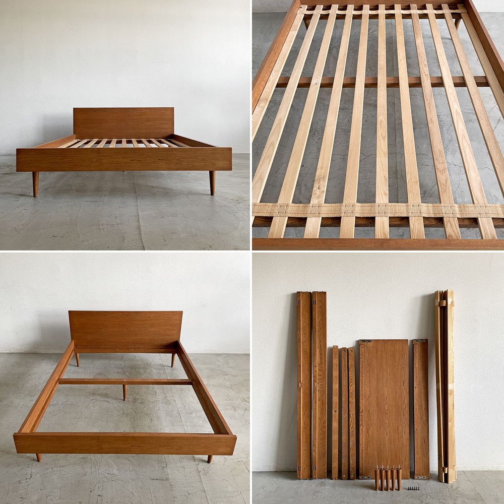 トラックファニチャー TRUCK FURNITURE トーチベッド TORCH BED ベッドフレーム ダブル W148cm ナラ材 定価￥342,100- A 〓