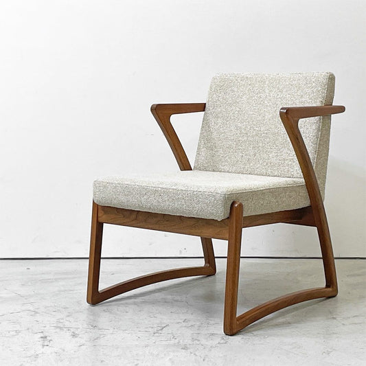 リアルスタイル REAL Style カンナ ローチェア Canna low chair SH380 ウォールナット材 低座椅子 スタンチ19 ファブリック フルカバーリング 定価￥110,000- ●